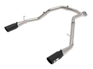 aFe Large Bore-HD 3" DPF-Back Stainless Steel Exhaust System for 2020-2021 Ram 1500 EcoDiesel 3.0T - 49-42080-P