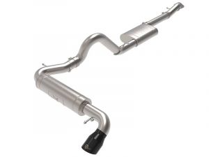 2021+ Bronco aFe Apollo GT 3" SS CAT Back Exhaust - Black Tip