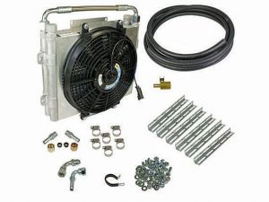 BD Diesel Xtrude Double Stacked Transmission Cooler Kit - Universial 0.50 inch Tubing