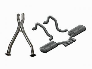 Corsa Perfromance Dual Rear Exit Cat-Back with Twin 3.5 Inch Tips - Sport Sound Level