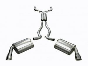 Corsa Performance Dual Rear Exit Catback with 4.0 Inch Tips - Sport Sound Level