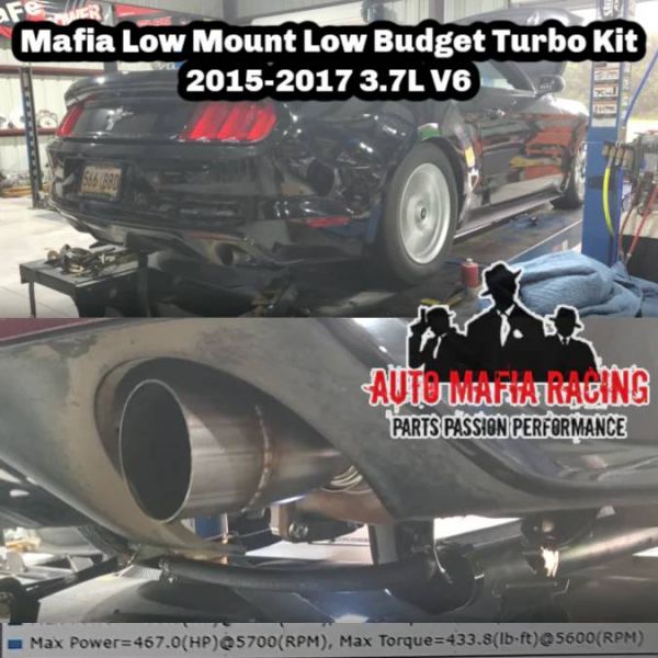 2015-2017 Mustang 3.7L V6 Mafia Low Buck Rear Mount Turbo Kit 2015-2017 Mustang 3.7L V6 Mafia Low Buck Rear Mount Turbo Kit