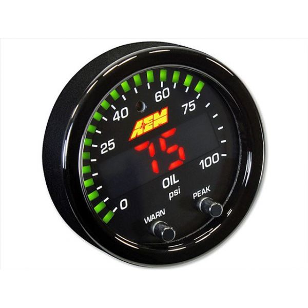 AEM X-Series Fuel and Oil Pressure Gauge AEM X-Series Fuel and Oil Pressure Gauge