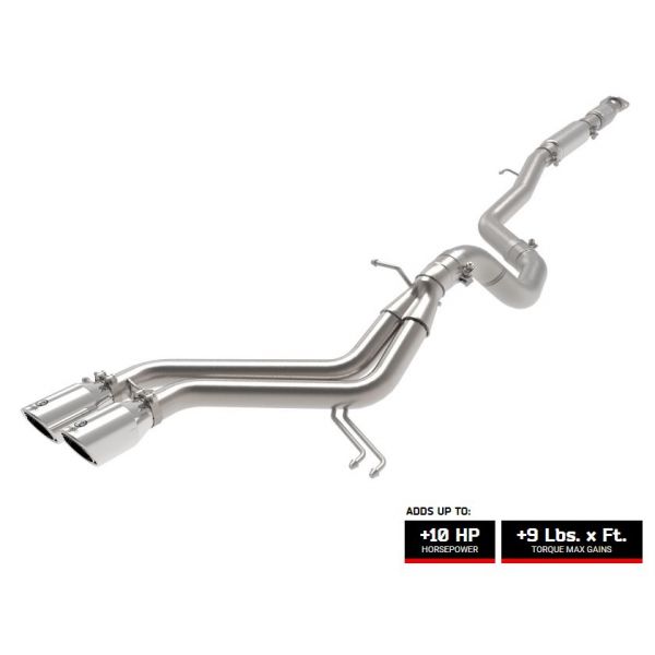 aFe Takeda Veloster Turbo 2-1/2 IN to 3 IN 304 Stainless Steel Cat-Back Exhaust System for 2013-2017 Hyundai Veloster 1.6T GDi - 49-37018 aFe Takeda Veloster Turbo 2-1/2 IN to 3 IN 304 Stainless Steel Cat-Back Exhaust System for 2013-2017 Hyundai Veloster 1.6T GDi - 49-37018