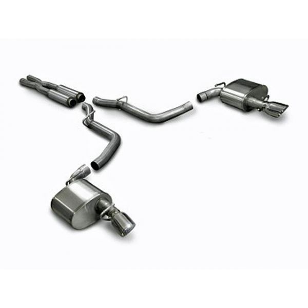 Corsa Performance Dual Rear Exit Cat-Back with 4.0 Inch Tips - Xtreme Sound Level Corsa Performance Dual Rear Exit Cat-Back with 4.0 Inch Tips - Xtreme Sound Level