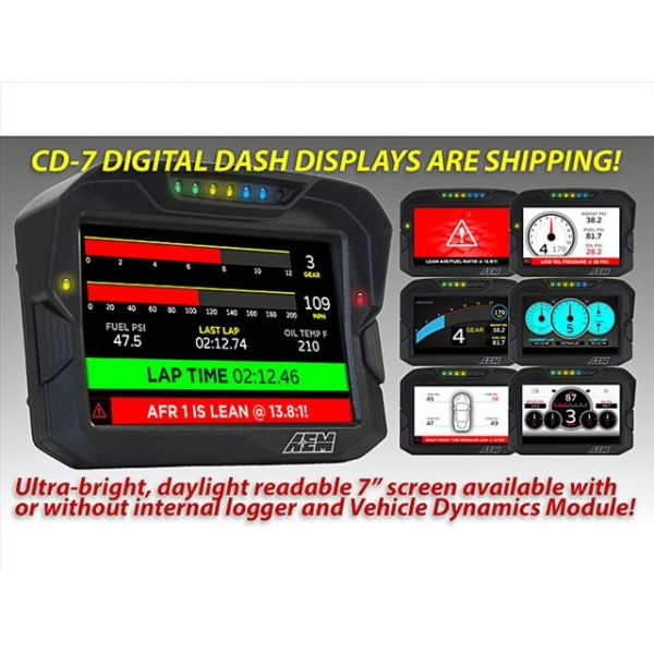 AEM CD-7 Digital Dash Displays AEM CD-7 Digital Dash Displays