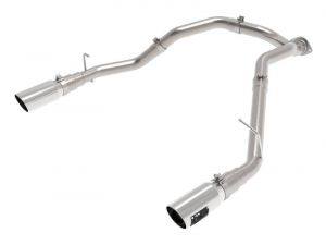 aFe Large Bore-HD 3" DPF-Back Stainless Steel Exhaust System for 2020-2021 Ram 1500 EcoDiesel 3.0T - 49-42080-P