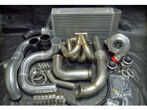 GoAUTO TM-X800 Top Mount Ball Bearing Turbo Kit for 1992-2000 Honda Civic, 1988-1991 Honda CRX, 1990-2001 Acura Integra