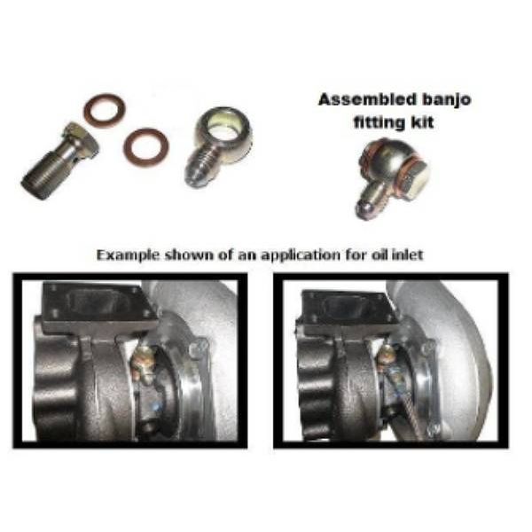 Garrett GBC Club Line -4an Oil Feed Banjo Fitting, ATP-FTG-237, OIL FEED Banjo Fitting Kit, -4AN GBC14, GBC17, GBC20, GBC22 Garrett GBC Club Line -4an Oil Feed Banjo Fitting, ATP-FTG-237, OIL FEED Banjo Fitting Kit, -4AN GBC14, GBC17, GBC20, GBC22