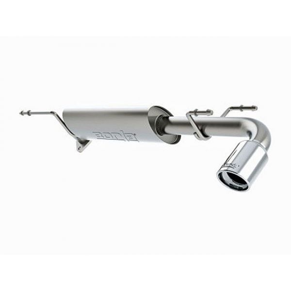 Borla Axle Back Exhaust - Single Round Rolled Rear Right Exit Borla Axle Back Exhaust - Single Round Rolled Rear Right Exit