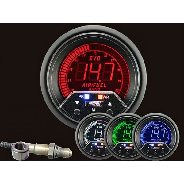 ProSport 52mm Premium EVO Wideband Digital Air Fuel Ratio Kit ProSport 52mm Premium EVO Wideband Digital Air Fuel Ratio Kit