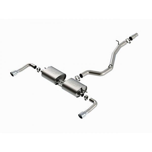 Borla Cat-Back Exhaust - Single Split Rear Exit Borla Cat-Back Exhaust - Single Split Rear Exit